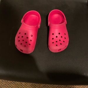 Little Girls Pink Crocs